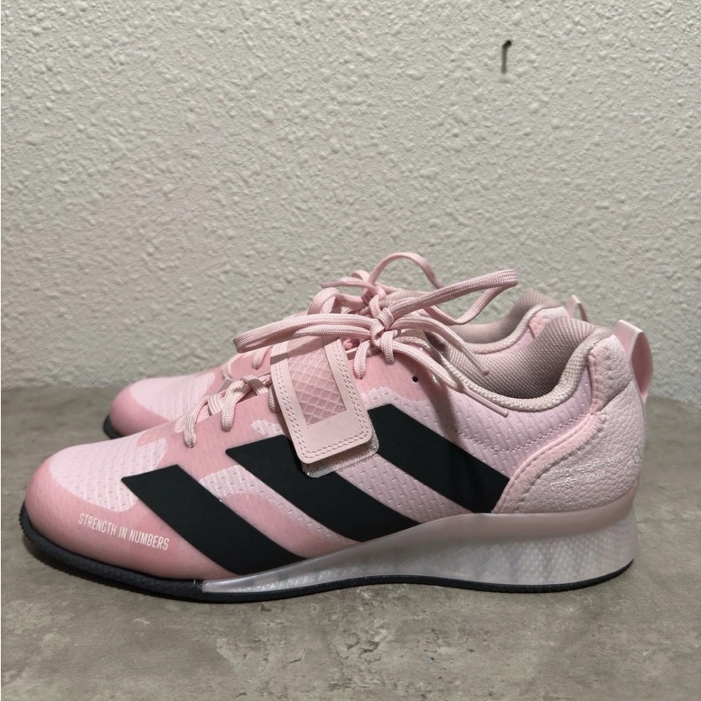 Men's Adidas Adipower Weightlifting Gym Shoes Pink Black JP9873 Size 11